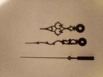 Antique clock hands and movement