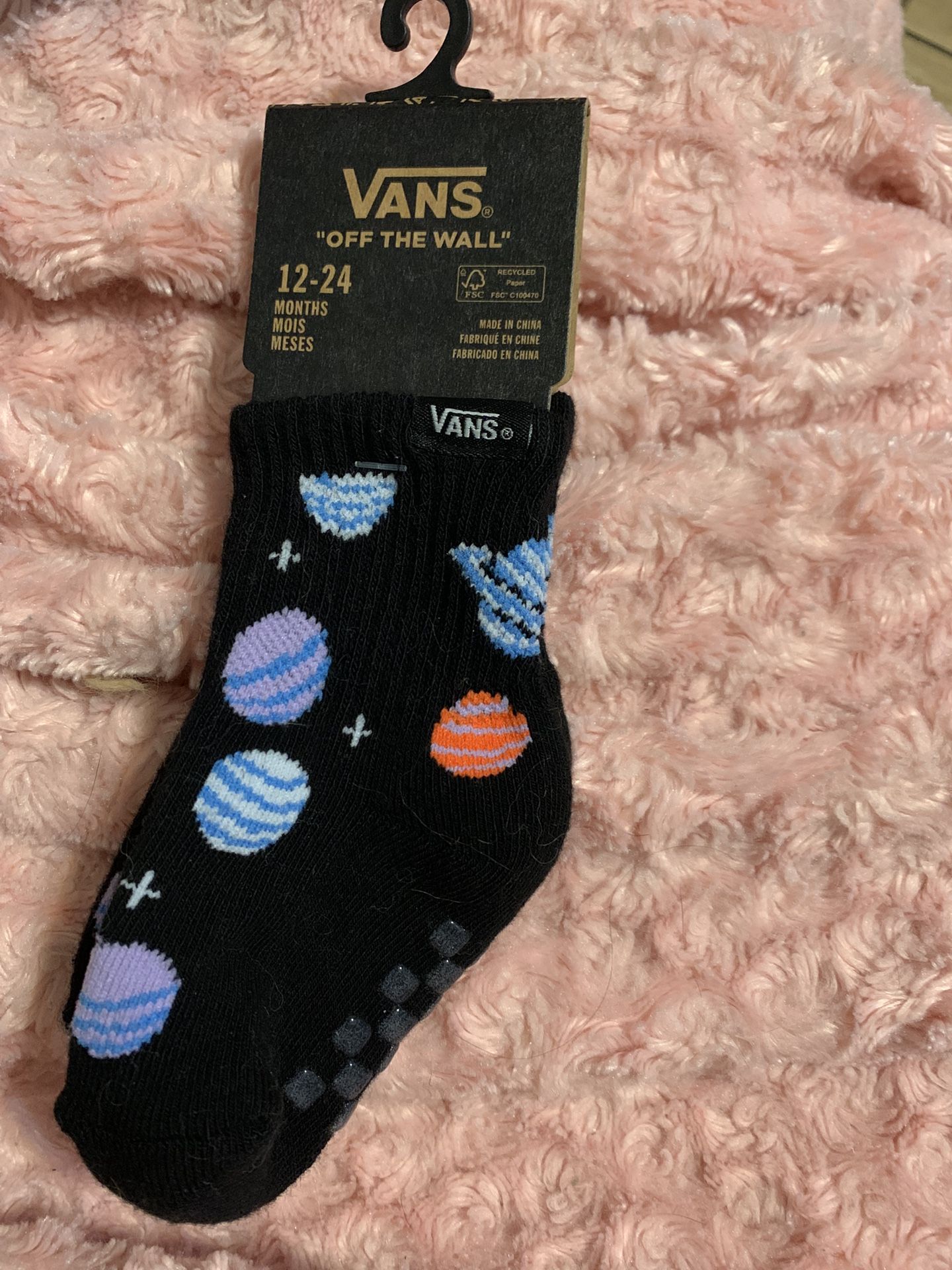 Vans Baby Socks 12-24 Yr Nwt
