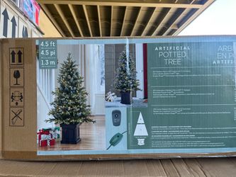 Artificial potted Christmas tree