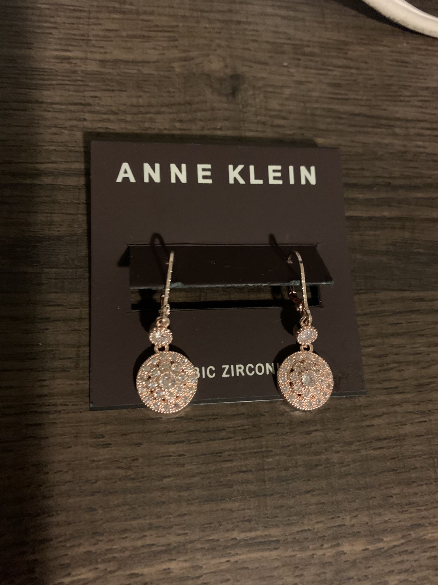 Anne Klein cubic circonia earings