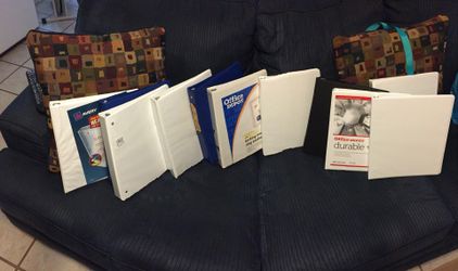 Binders (1/2” and 1” available)