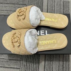 Sandalias De Cuero De Oveja 