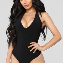 Fashion Nova Bodysuit Black
