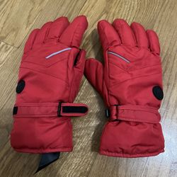 Authentic Heritage Sportswear Red Winter Gloves XL Strap Polyester