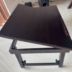 Adjustable Wood Laptop/Bed Tray Table with Storage Drawer