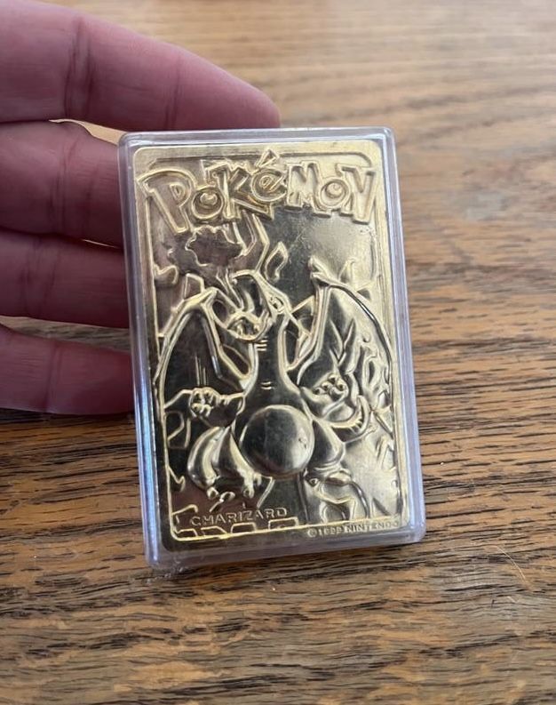1999 gold pokemon card 1999 Burger King Gold-Plated Pokémon x5 main image 0