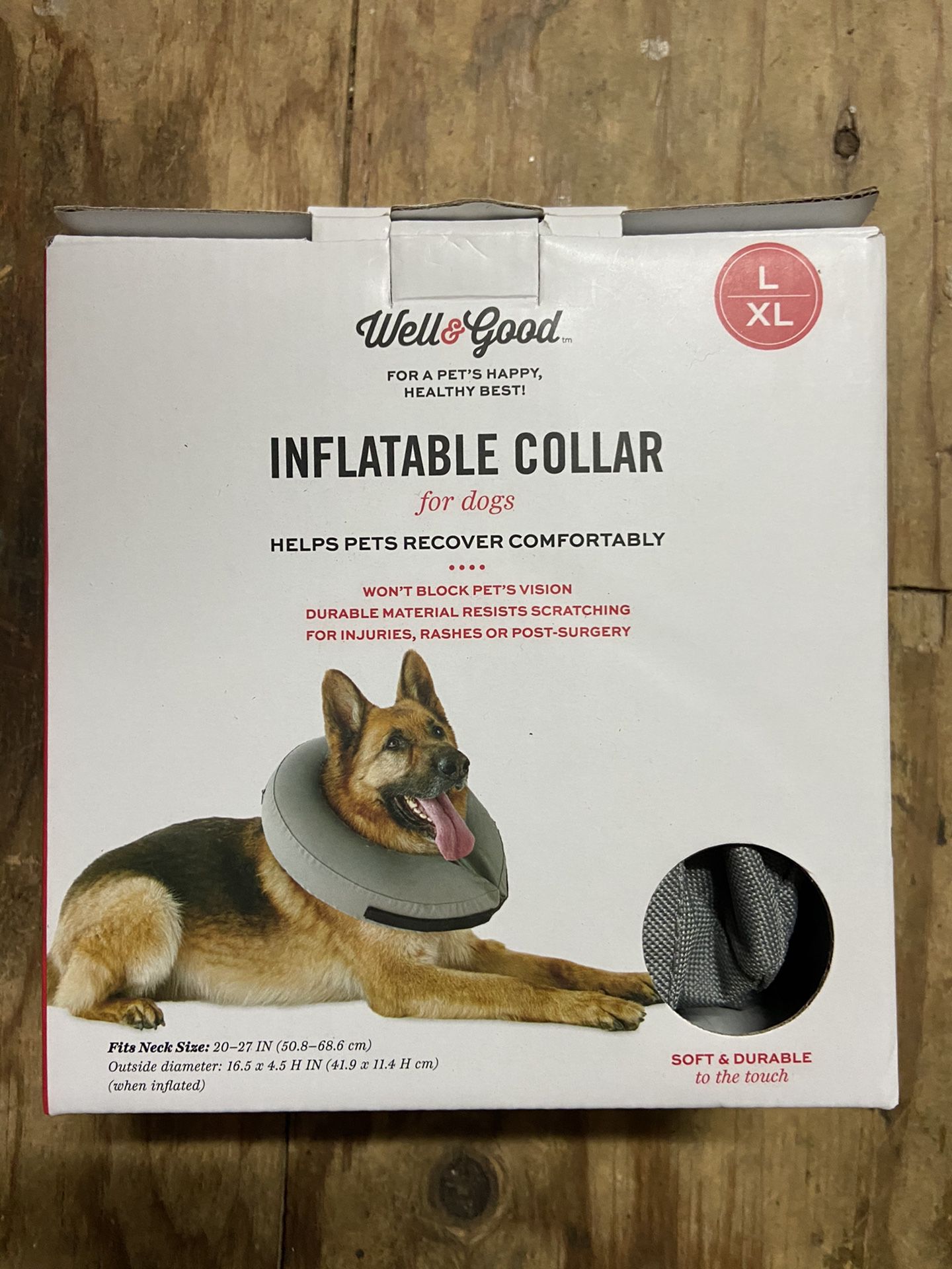 Inflatable pet collar