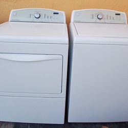 KENMORE WASHER & DRYER- BOTH WORKS  BUT AS SHOWN IN PICTURE THE WASHER HAS RUST- BUY ONE THE OTHER IS FREE