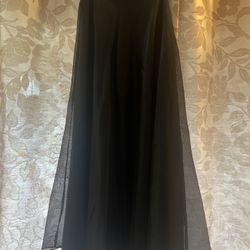 Black Chiffon Skirt