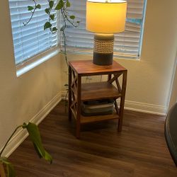 Wood End Table