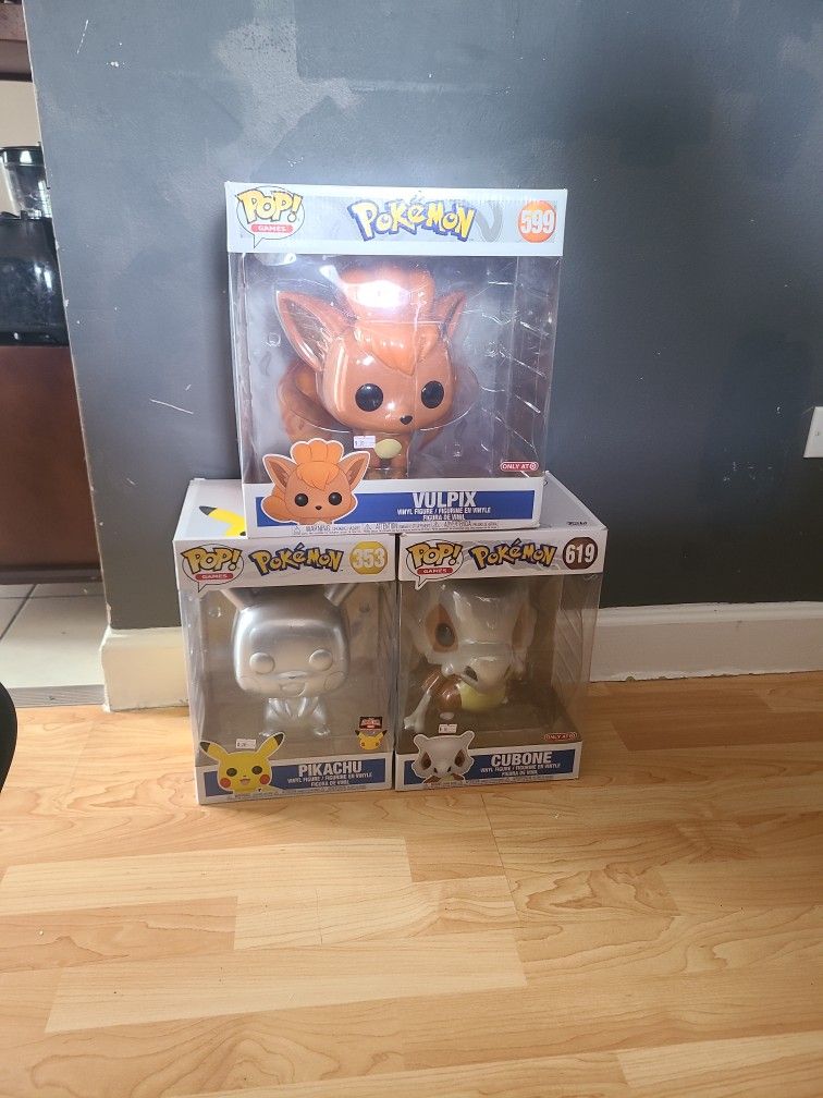 Pokemon Funko Pops Jumbo Lot $10