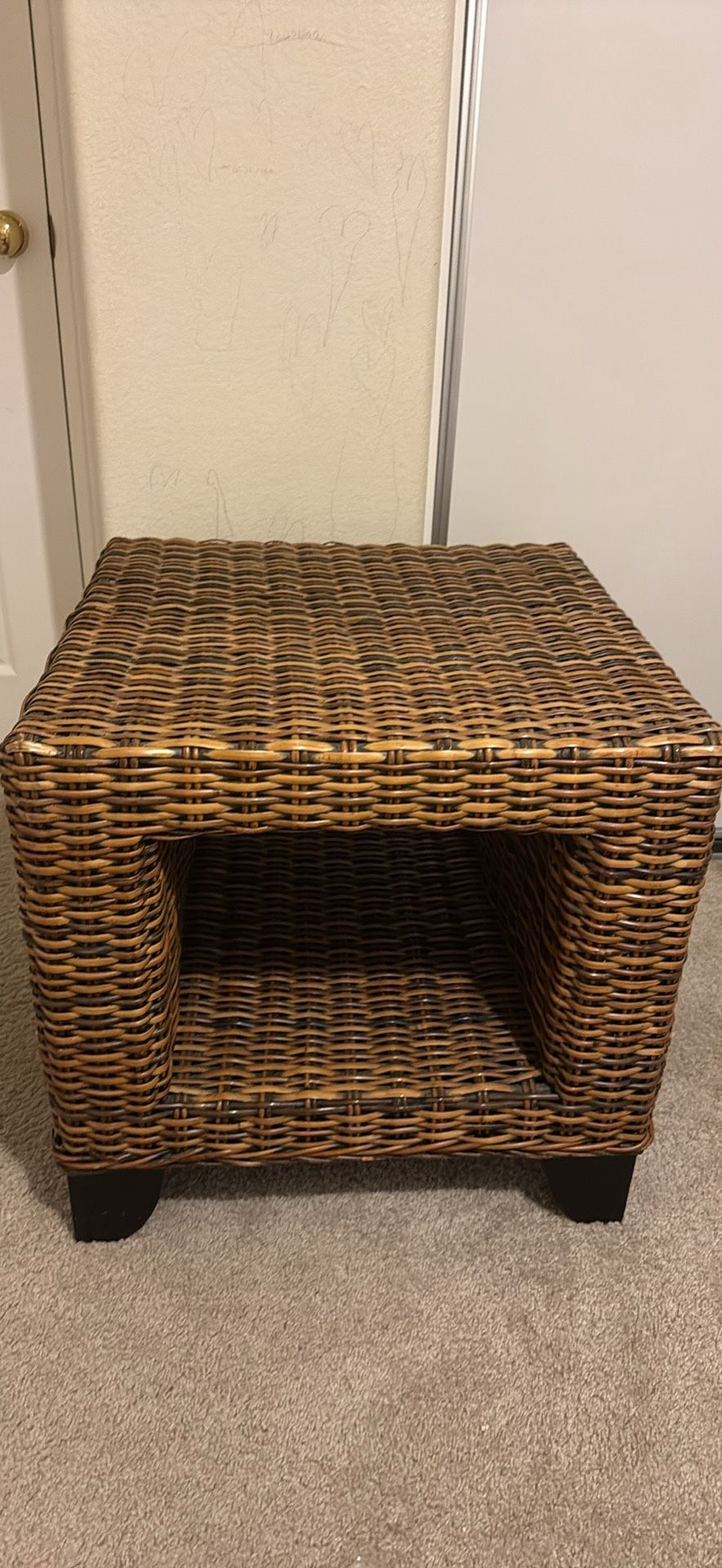 Wicker Side Table