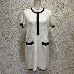NWT Free Assembly short-sleeve mini sweater dress