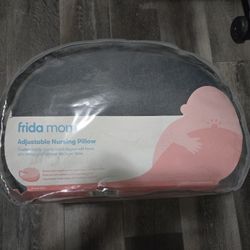 Frida Mom Nursing Pillow, Adjustable Breastfeeding Infant Pillow Gray
