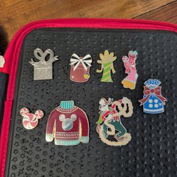 Disney Christmas pin set