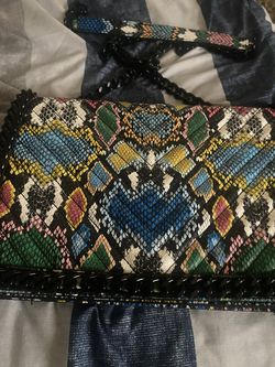 Snake skin purse