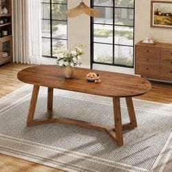 63” Solid Wood Dining Table, Kitchen Table.