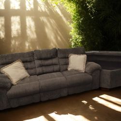 Couch With Side Console