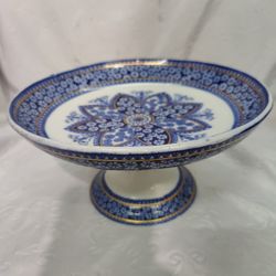 W.T.Copeland & Sons Cake Stand Blue Flower Ornament