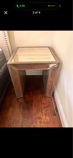 Glass side tables