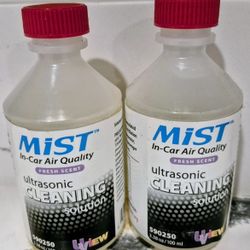 A/C HVAC System MIST Ultrasonic Cleaning Solution FRESH SCENT - 3.38 oz