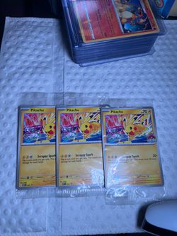 Pokémon pikachu promo cards
