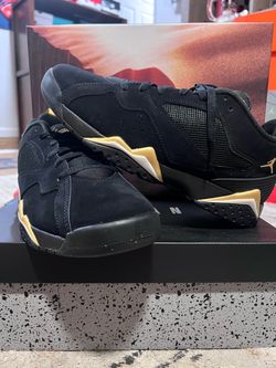 Air Jordan 7 Low Black Gold Sneakers