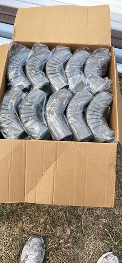 30 count elbow gutters 3in by 4in