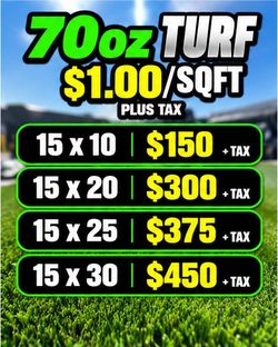 Turf, Artificial Grass - 70oz Turf $1.00/sq ft