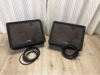 Speaker monitors (2)w/ horns