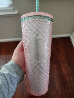 Pink & Green Summer Tumbler
