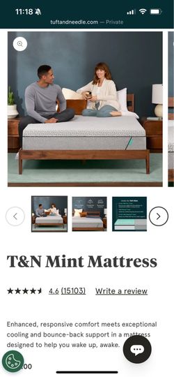 Tuft & Needle Mint Twin Mattress & Lofted Bed Frame