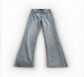 Aeropostale Women's Size 00 regular Light Wash Hi Rise Boyfriend Flare Leg Jeans