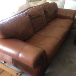 Sofa, Brown Leather