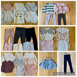 Zara 32 pieces girl’s clothing sizes 3-4, 4-5, 5-6, and 7