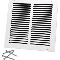 Howeall 10"W x 10"H [Duct Opening Size] Steel Return Air Grille, Air Return Vent Cover for Ceiling and Sidewall - HVAC Air Vent Covers - [Outer Dimens