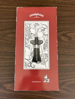 Tavernello Heavy-Duty Wing Corkscrew with Black Enamel Body