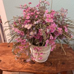 Large Faux Plant In Ceramic Pot