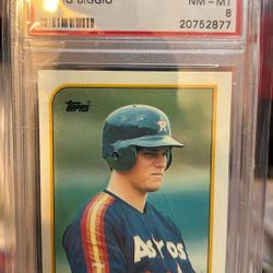 0858 Craig Biggio Graded 1989 Baseball Card
