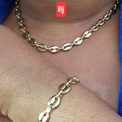 I Deliver I Ship 14k Gold Plated Chain Set