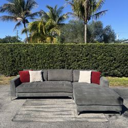 Gray Sectional Sofa(Delivery Available)