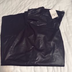 Black Zara Leather Dress