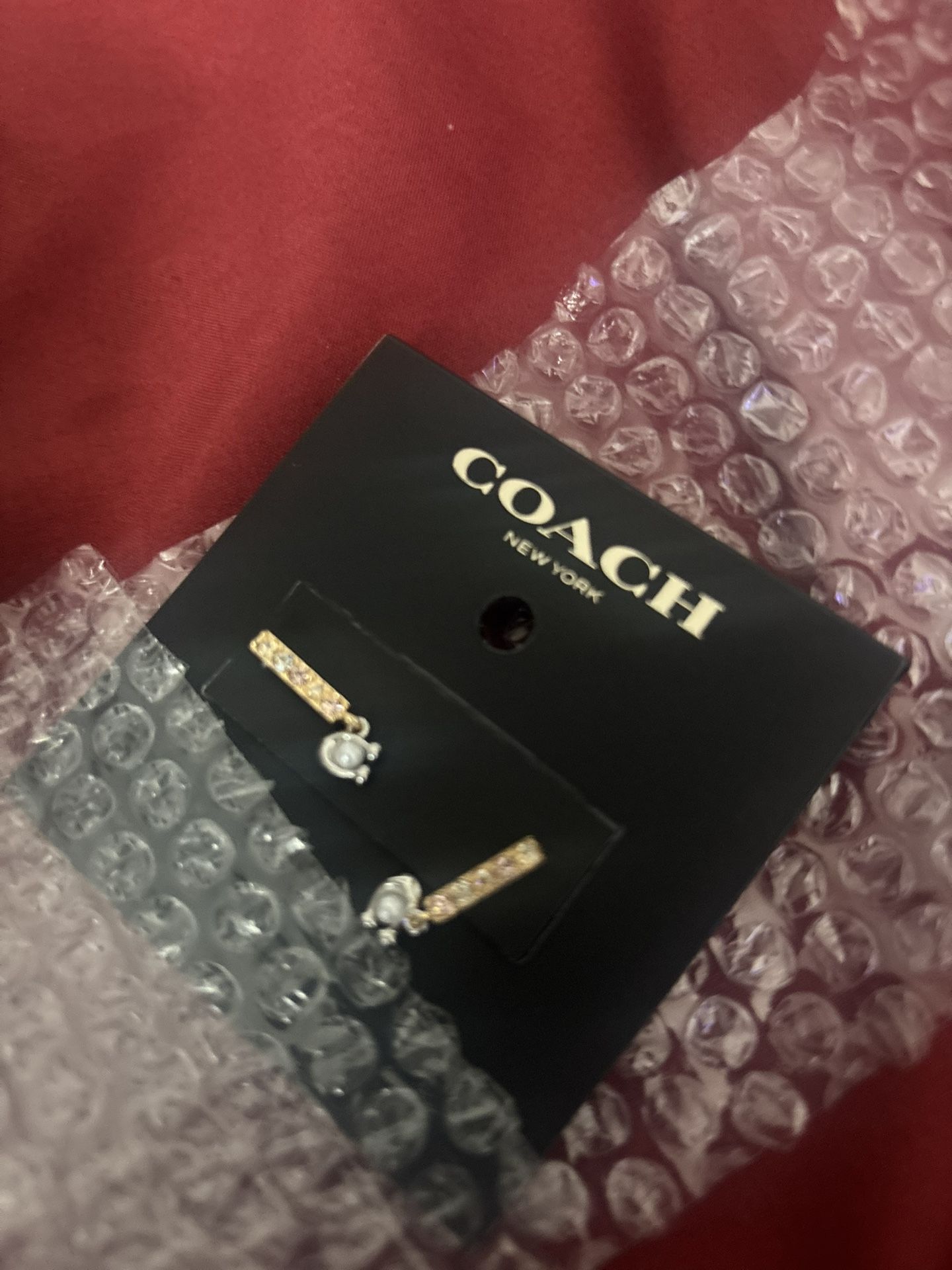 Coachtopia Enamel Earrings