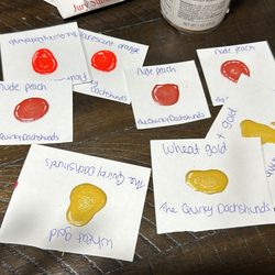 Damaged Watercolor Dot Cards 