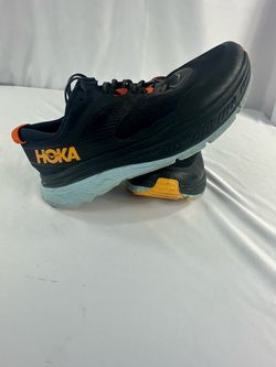 HOKA One One Stinson ATR 6 Men’s Size 13 Trail Running Shoes Black Orange Blue
