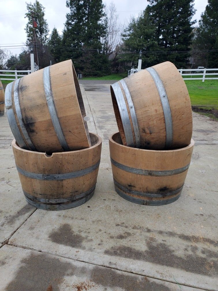 Oak Wine Barrels (Half and Whole)