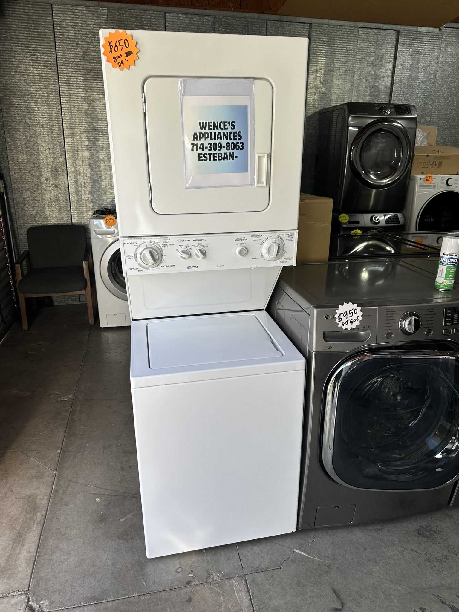 24 Inches Wide Kenmore Stackable Gas