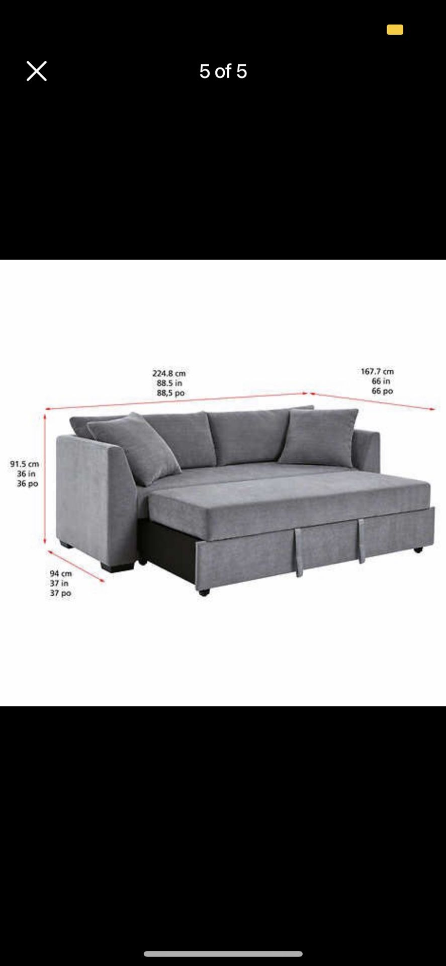 Costco pull out couch for Sale in Kent, WA OfferUp