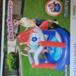 Up In And Over Bestway Rocket Bouncer New