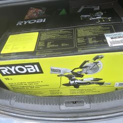 Brand New In Box Ryobi Miter Saw 7 1/4”